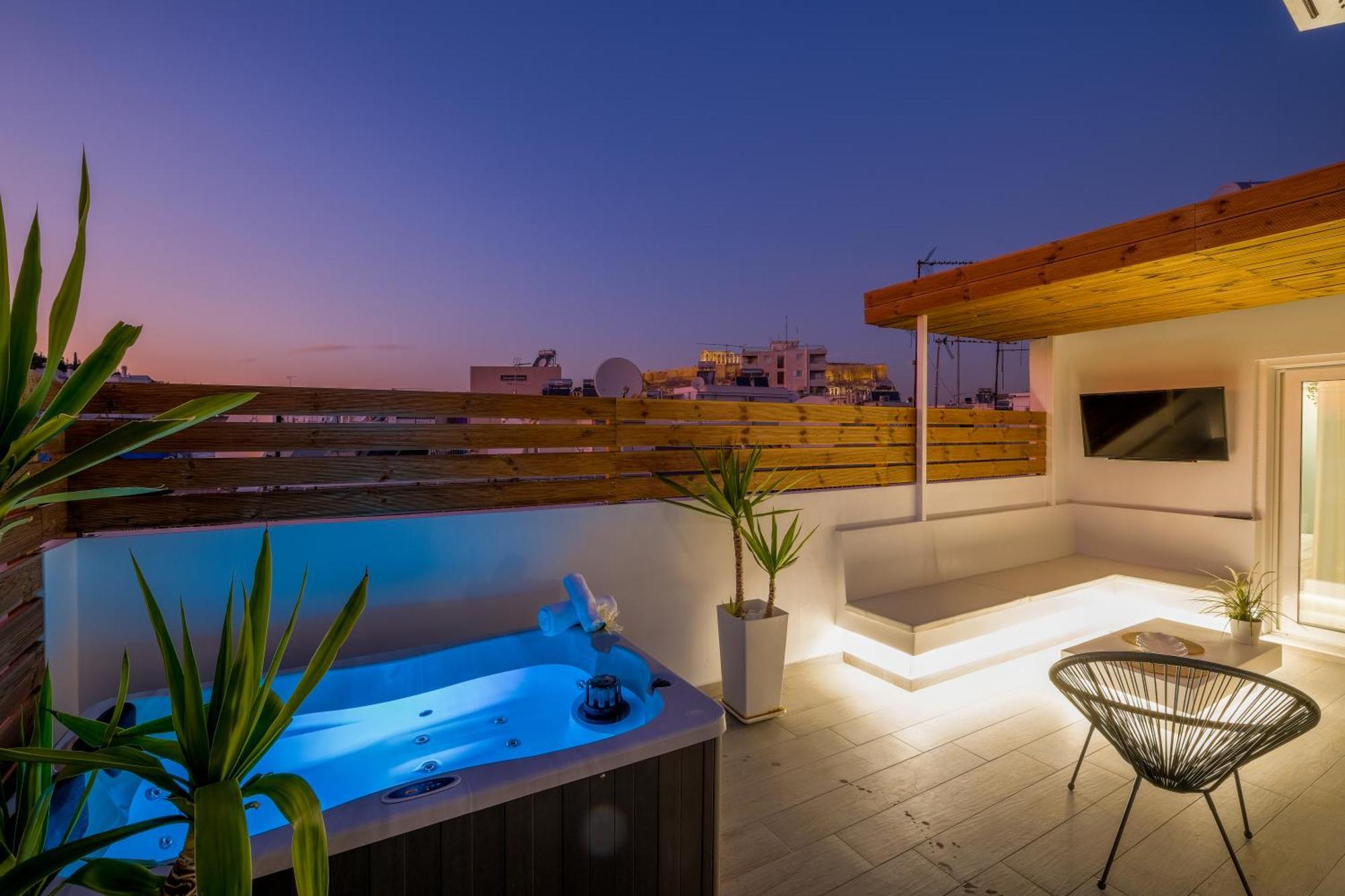 Apartament Acropolis View With Jacuzzi Ateny Zewnętrze zdjęcie