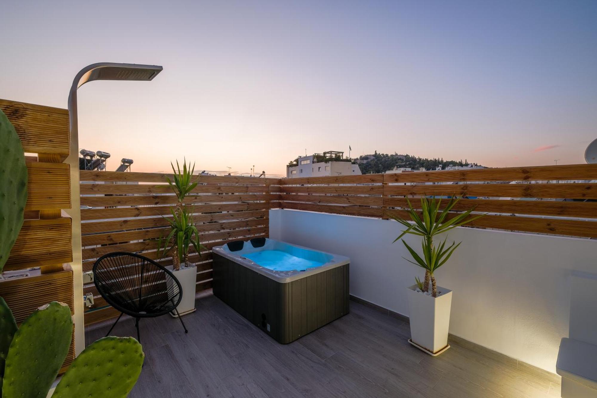 Apartament Acropolis View With Jacuzzi Ateny Zewnętrze zdjęcie